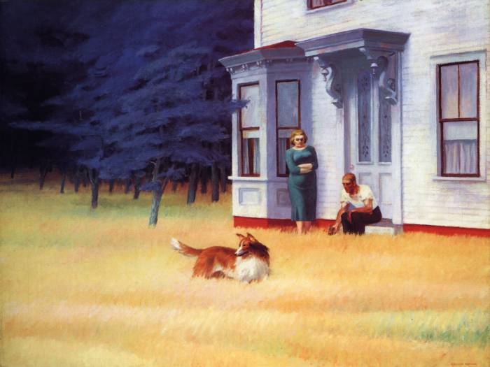 Cape Cod Evening, a 1939 painting by Edward Hopper,