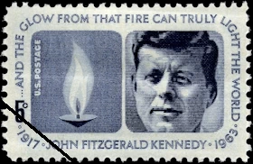 John F. Kennedy postage stamp, 1964