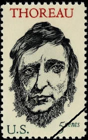 Henry David Thoreau postage stamp
