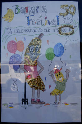 Banana Festival poster made by a student at the 2012 Banana Festival in Fulton KY - S. Fulton TN