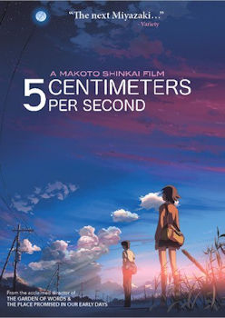 Poster for the Japanese anime movie 5 Centimeters Per Second.