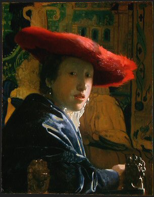 Girl With A Red Hat, by Jan Vermeer