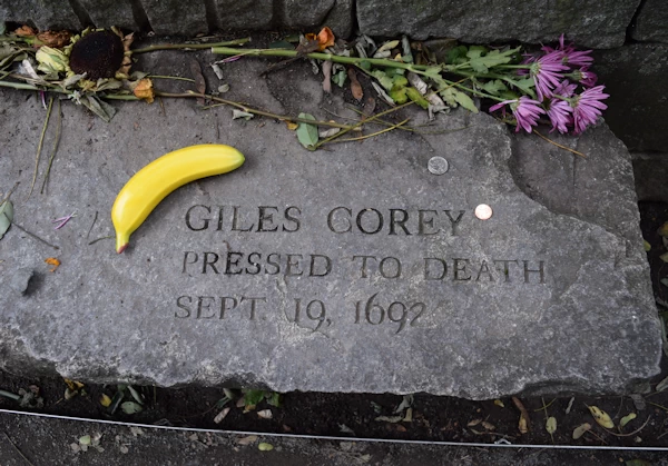 Giles Corey memorial