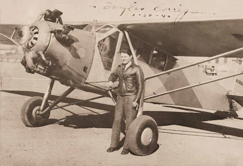 Douglas Corrigan & his airplane