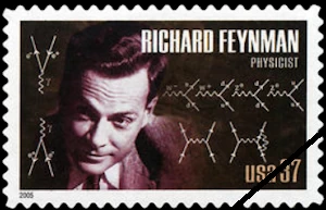 U.S. postage stamp honoring Richard Feynman