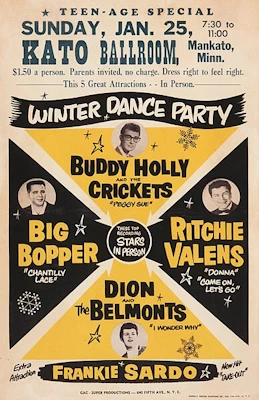 Buddy Holly last tour poster