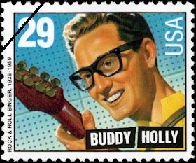 Buddy Holly U.S. postage stamp