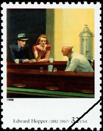 Edward Hopper U.S. postage stamp, 1998