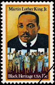 Martin Luther King Jr. postage stamp, 1979