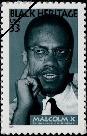 Malcolm X U.S. postage stamp