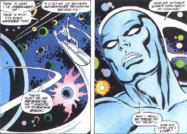 A panel from the original 1968 Silver Surfer: This is what I've dreamed of....
