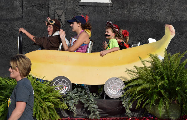 A float in the 2014 Banana Festival parade, Fulton KY - S. Fulton, TN