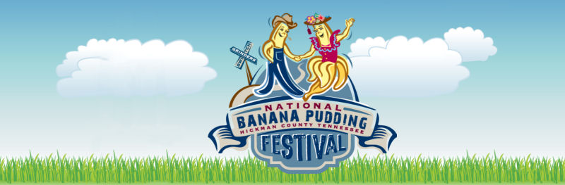 Logo picture for the National Banana Pudding Festival in Centerville, Tennessee.