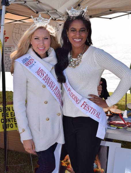 Miss Banana Pudding Festival: Two queens pose at the 2014 Festival.