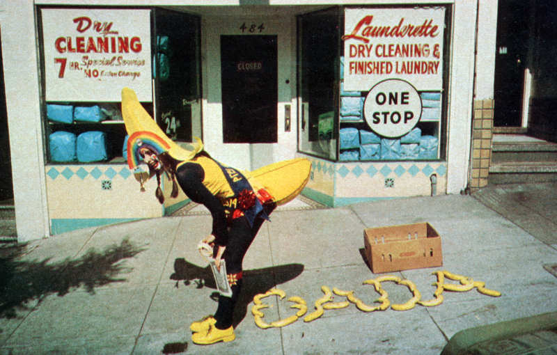 Anna Banana from San Francisco in the 1970s appearing in Esquire magazine.