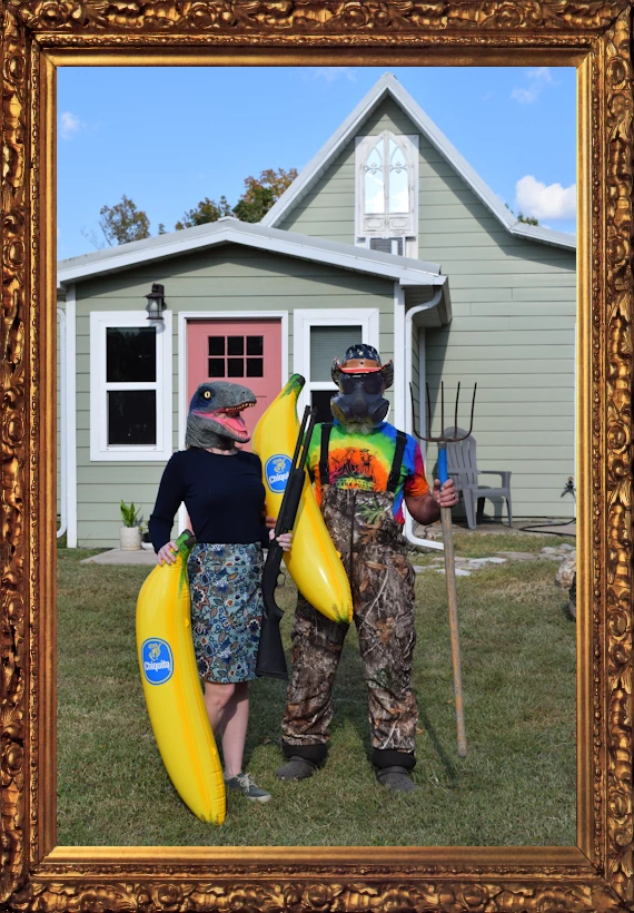 Homer & Maybelle Ozark on the Banana Wall of Fame